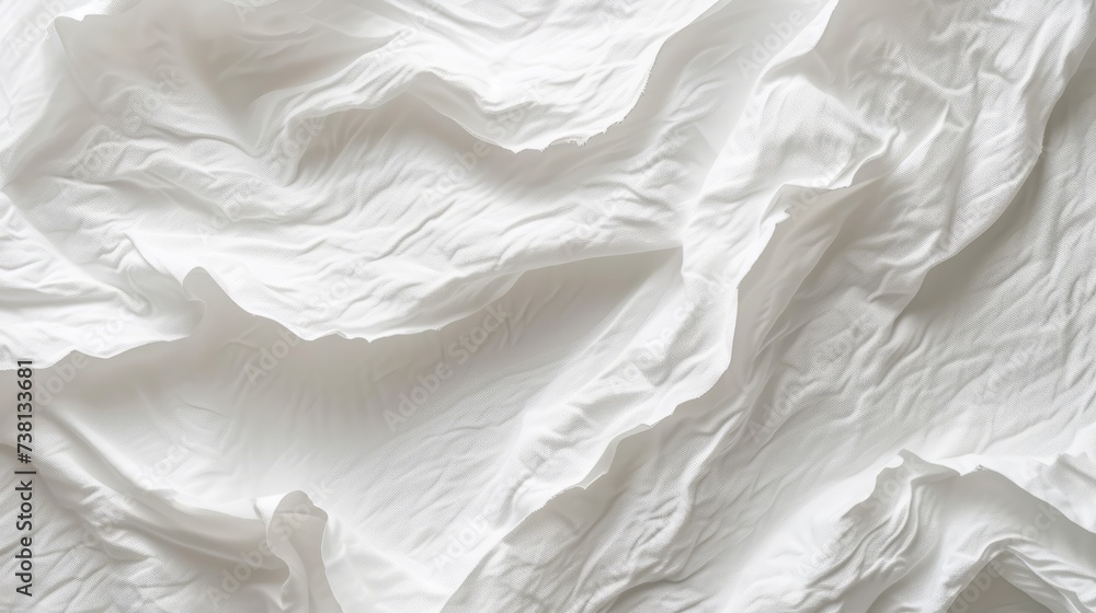 White fabric texture background White fabric texture background