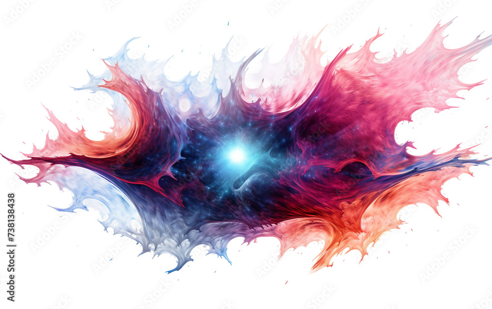 Fusion Wave Nebula Isolated on Transparent Background PNG.