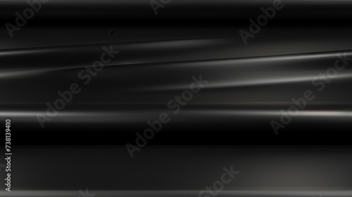 Black wavy silk fabric with a shiny surface