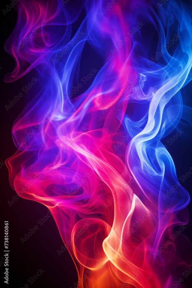 Colorful smoke background