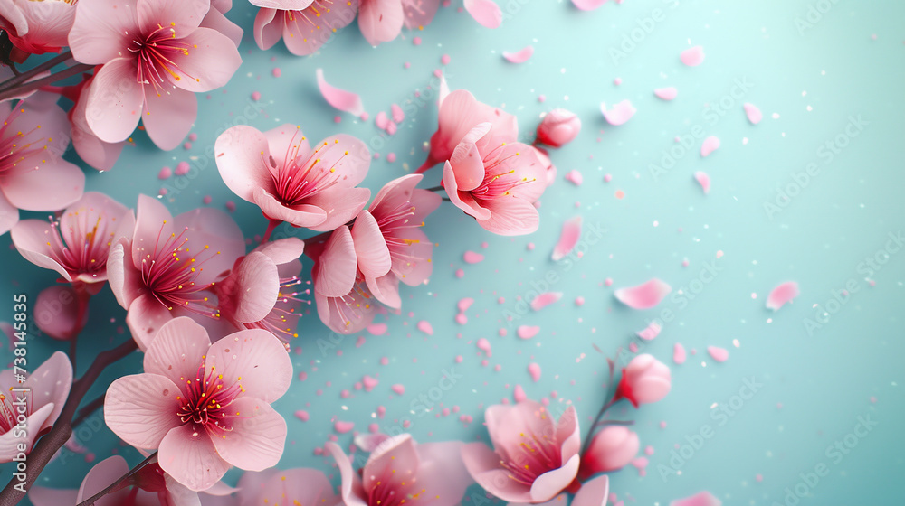 Sakura cherry blossom background. Spring concept. Sakura cherry blossom background. Spring concept.