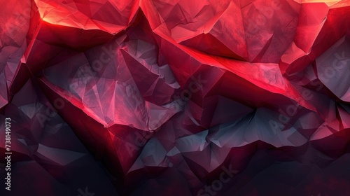a close up of a red and black background with a lot of small triangles in the middle of the image. photo