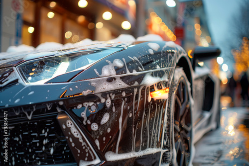 Detailing Sports car. Professional car washing and maximum care. © Alfonso Soler
