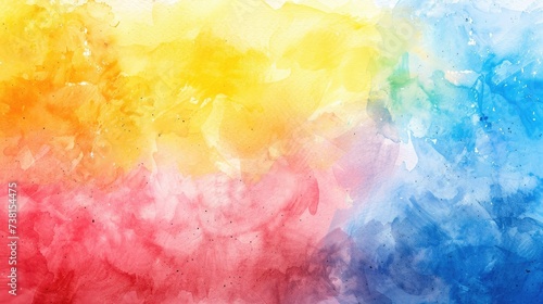 Abstract watercolor rainbow colors background