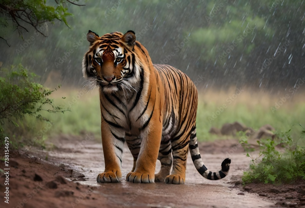 Obraz premium tiger in the zoo