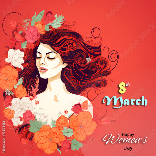 Happy international Women s day Banner design