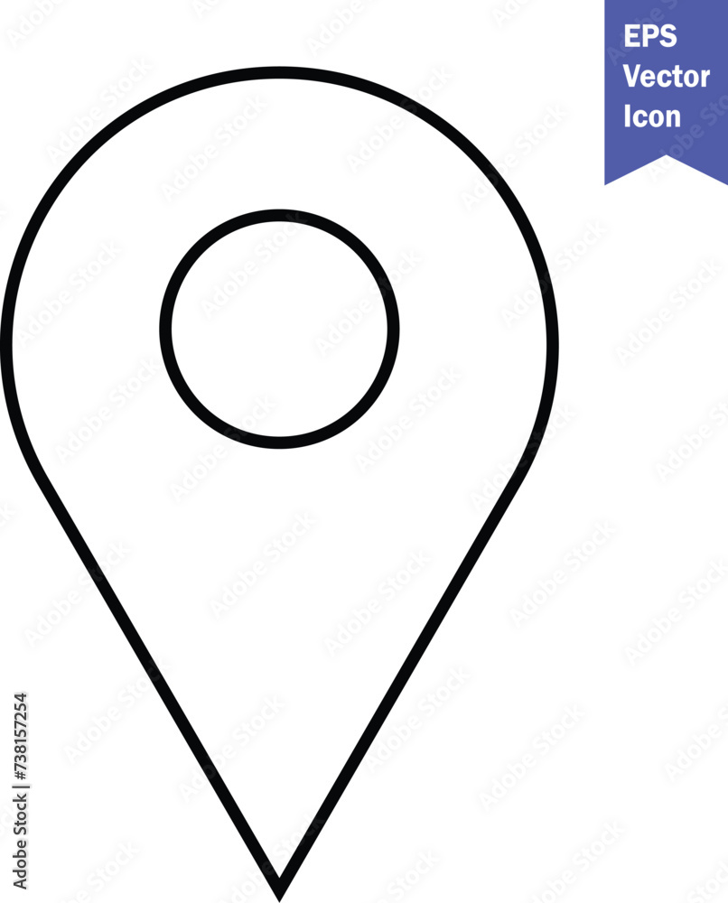 location pin icon map pointer vector location pin icon map pointer vector