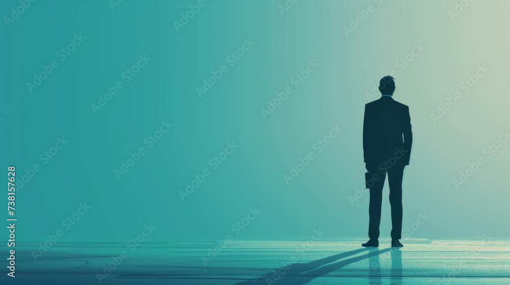 Obraz premium businessman vector, minimalistic