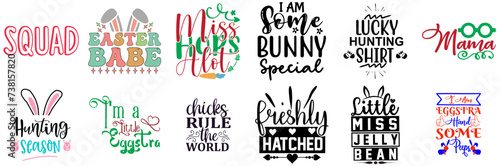 Vibrant Easter and Spring Labels And Badges Set Vector Illustration for Logo, Infographic, Vouchers