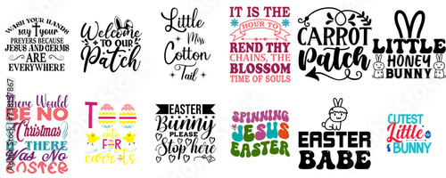 Minimal Easter and Spring Inscription Bundle Vector Illustration for Packaging, Bookmark, Flyer