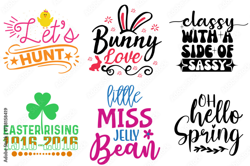 Vibrant Easter Day Calligraphic Lettering Bundle Vector Illustration for Advertising, Printable, Social Media Post Vibrant Easter Day Calligraphic Lettering Bundle Vector Illustration for Advertising, Printable, Social Media Post