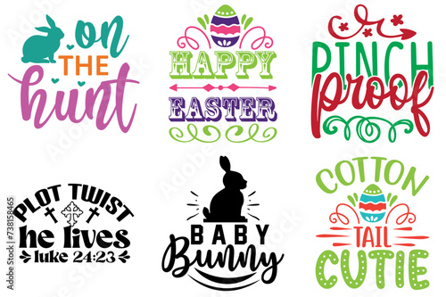 Minimal Easter and Holiday Phrase Bundle Vector Illustration for Motion Graphics, Greeting Card, Bookmark