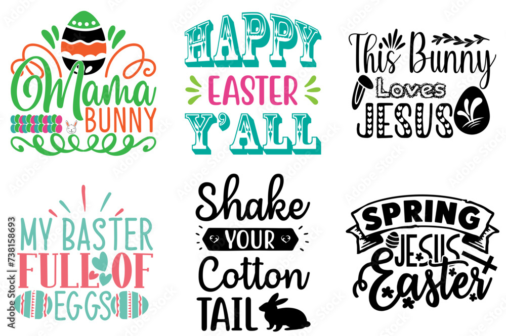 Minimal Easter Sunday Labels And Badges Set Vector Illustration for Mug Design, Advertising, Label Minimal Easter Sunday Labels And Badges Set Vector Illustration for Mug Design, Advertising, Label