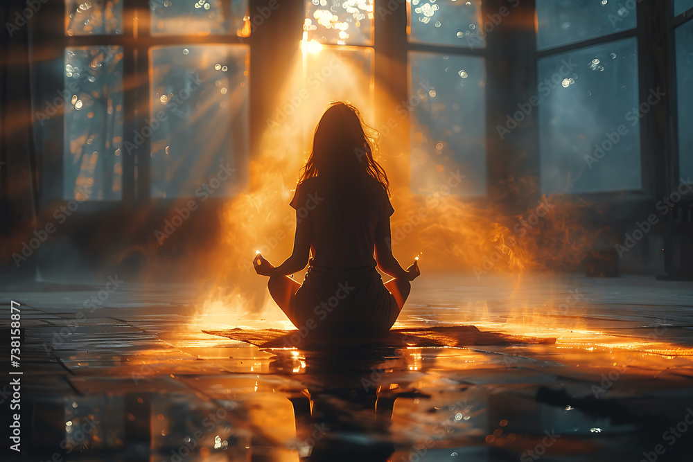 a man kneels and prays, hands folded and raised, and a ray of light falls from the sky
a man kneels and prays, hands folded and raised, and a ray of light falls from the sky