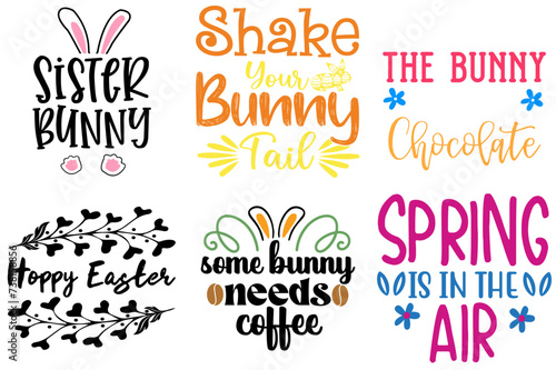 Decorative Easter Day Invitation Set Vector Illustration for Advertising, Presentation, Social Media Post