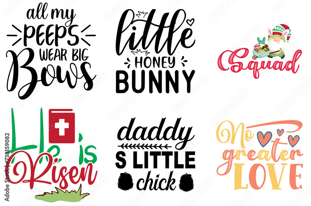 Cute Easter Invitation Collection Vector Illustration for Announcement, Greeting Card, Book Cover Cute Easter Invitation Collection Vector Illustration for Announcement, Greeting Card, Book Cover