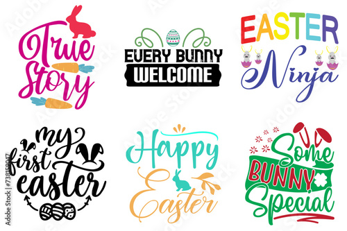Modern Easter and Holiday Phrase Bundle Vector Illustration for Mug Design  Newsletter  Motion Graphics