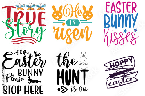 Elegant Easter Labels And Badges Set Vector Illustration for Brochure, Motion Graphics, Logo