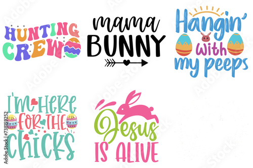 Classic Easter and Holiday Invitation Collection Vector Illustration for Printable, Wrapping Paper, Mug Design