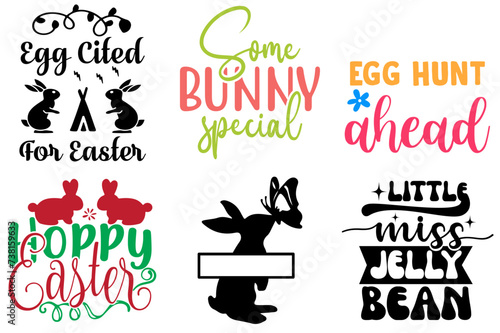 Decorative Easter Sunday Invitation Collection Vector Illustration for Advertisement, Gift Card, Flyer