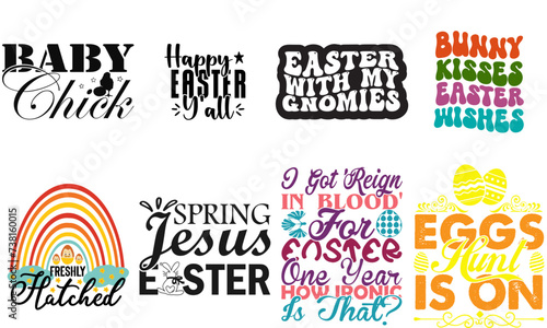 Cute Easter Day Invitation Collection Vector Illustration for Infographic, Stationery, Banner