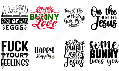 Creative Easter and Spring Invitation Collection Vector Illustration for Logo, Newsletter, Vouchers