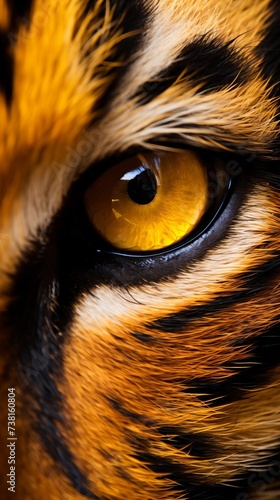 close up of a tiger eye