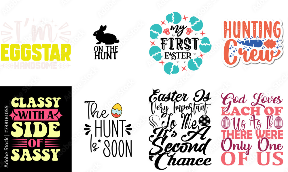 Vibrant Easter and Holiday Invitation Collection Vector Illustration for Logo, Greeting Card, Infographic Vibrant Easter and Holiday Invitation Collection Vector Illustration for Logo, Greeting Card, Infographic