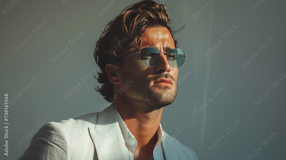 Fototapeta premium Design a highfashion male in minimalistic style