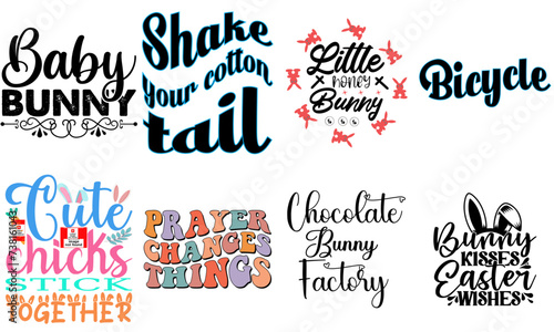 Creative Easter Invitation Set Vector Illustration for Icon, Printable, Infographic