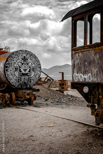 Bolivian Train graveyard