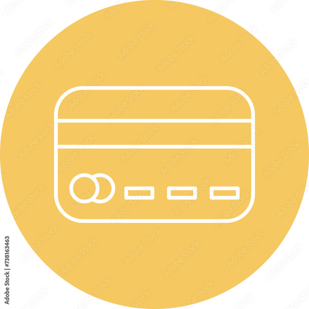Credit Card Line Filled Icon Credit Card Line Filled Icon