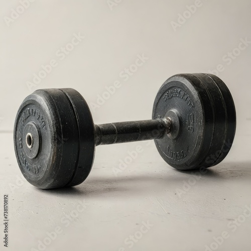 dumbbell on a white background