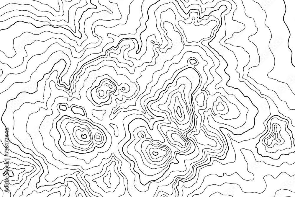 Elevation lines topographic map background Elevation lines topographic map background