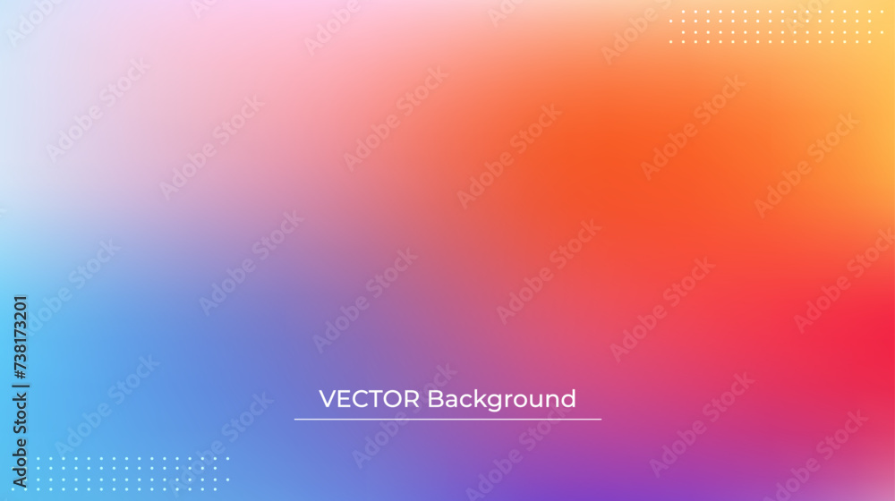 Smooth and blurry colorful gradient mesh background. Modern bright rainbow colors. Easy editable soft colored vector banner template. Premium quality Smooth and blurry colorful gradient mesh background. Modern bright rainbow colors. Easy editable soft colored vector banner template. Premium quality