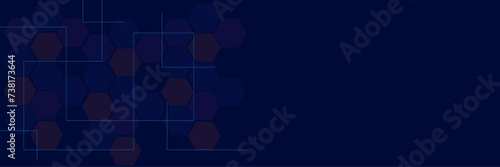 Vector hexagon technology background. Design for science, medicine, or technology.