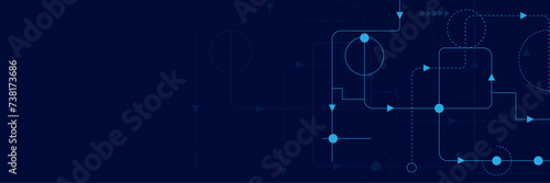 Vectors Abstract point and circle lines connection with hexagon shapes. social networking. Big data visualization, communication technology background design.