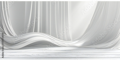 Soft and elegant fabric texture, a delicate and sophisticated background, embodying grace and subtlety in design © Rabbi
