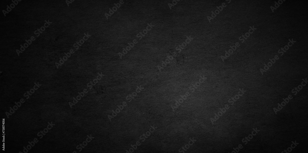 Abstract  Dark Black background texture, old vintage charcoal black backdrop paper with watercolor. Abstract background with black wall surface, black stucco texture. Black gray satin dark texture.