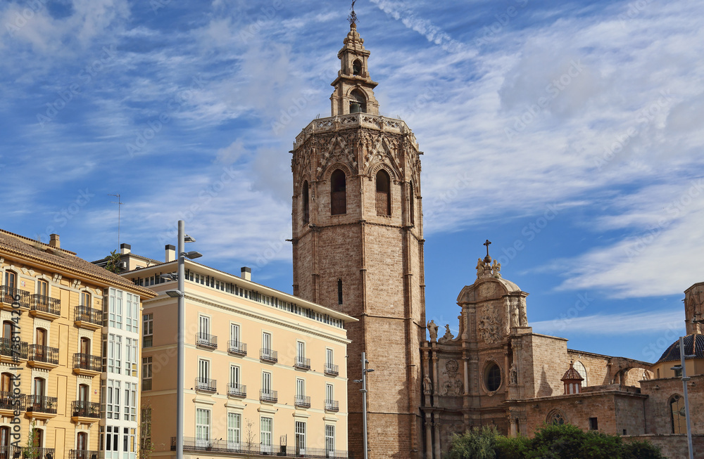 Church tower in Valencia, Spain