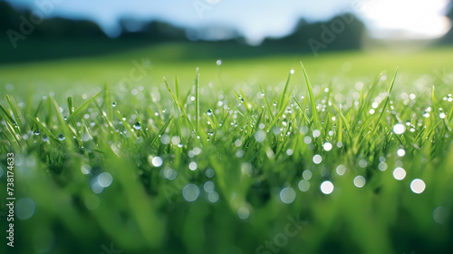 Beautiful green grass background