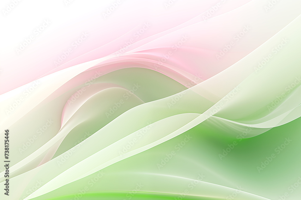 Abstract wavy design in pink and green gradient background Abstract wavy design in pink and green gradient background