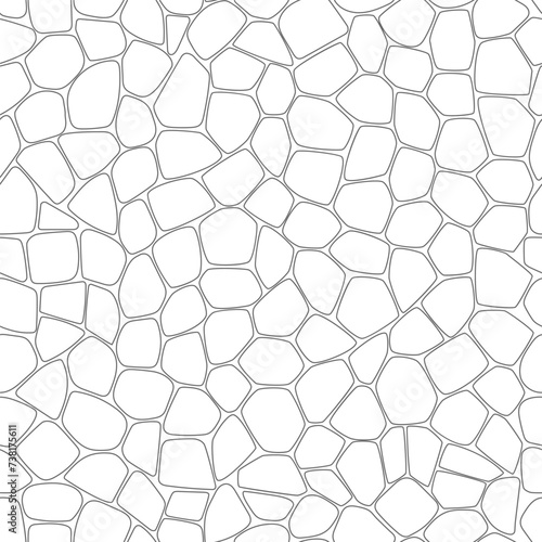 Pebble mosaic texture. Seamless stone pattern