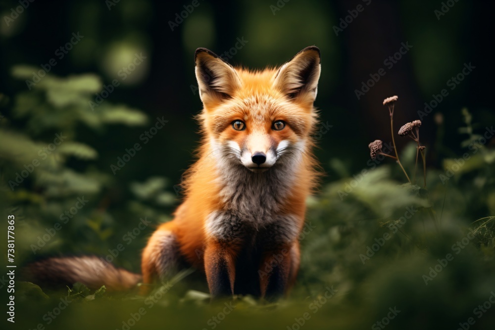 red fox cub red fox cub