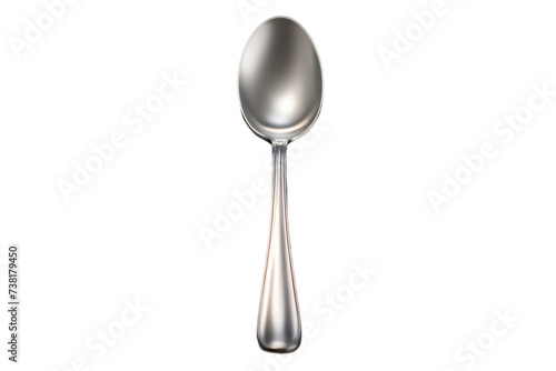 Spoon With Long Handle. A photograph of a spoon with a long handle placed on a plain Transparent background. © SIBGHA