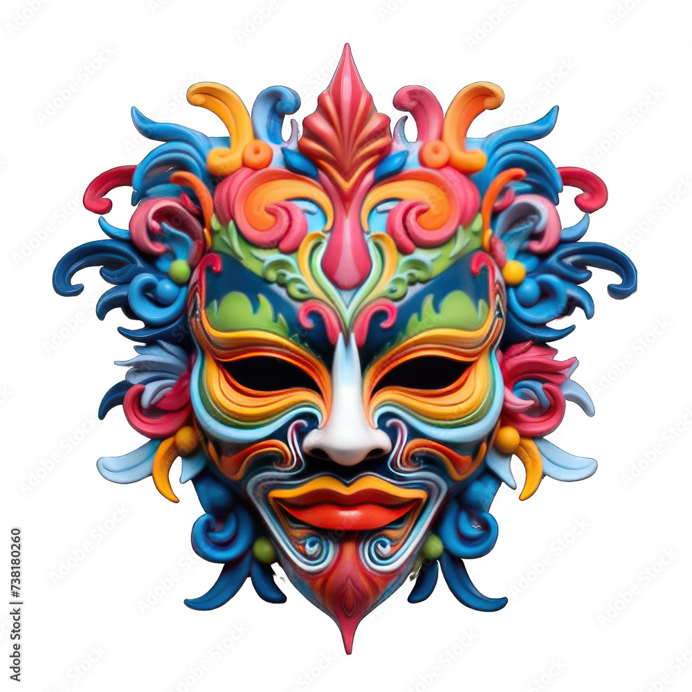 Naklejka premium colorful mask png / transparent
