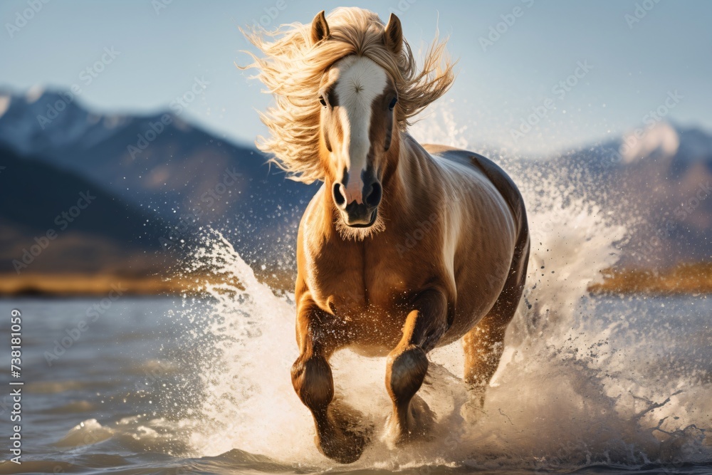 horse on the beach horse on the beach
