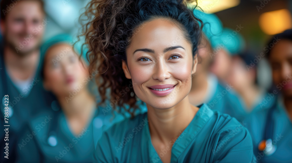 Fototapeta premium Confident Healthcare Professionals Team in Hospital
