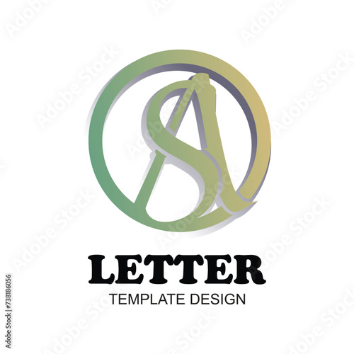 Letter logo design simple concept Premium Vector