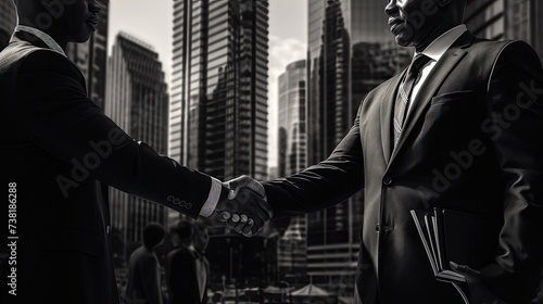 business shaking hands